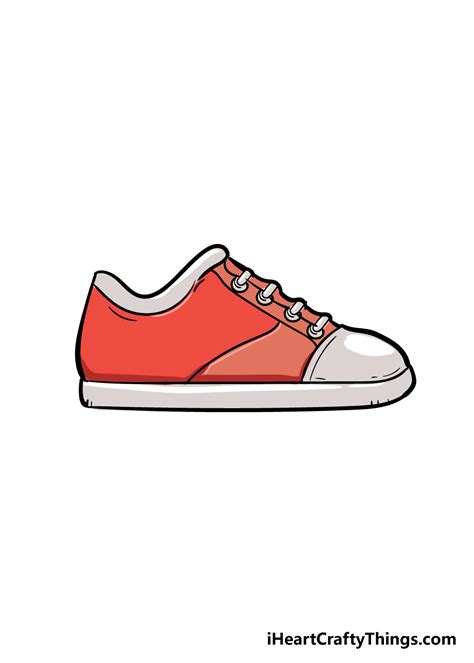 running shoes drawing easy.